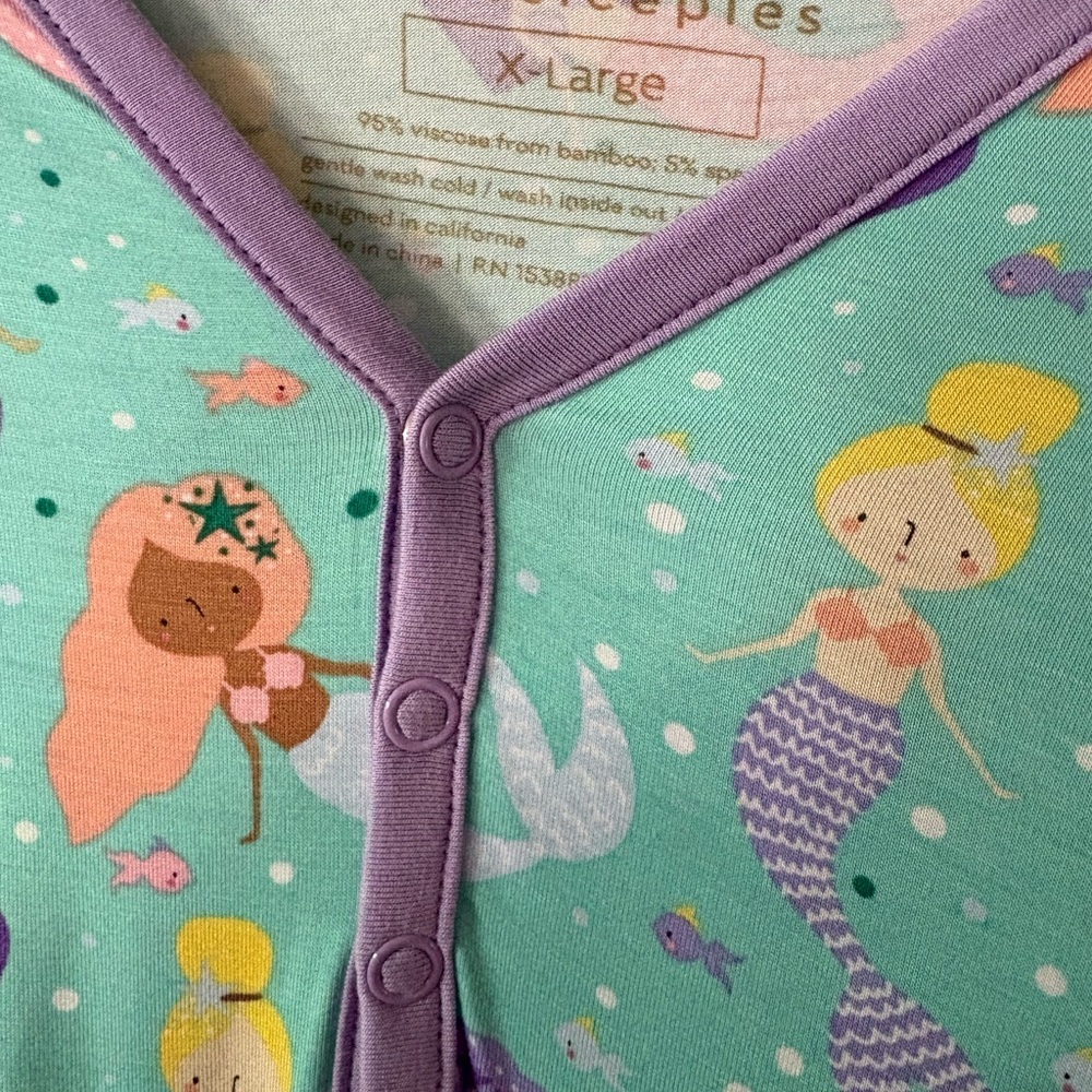 Little Sleepies Mermaid Magic Pajama Top - Picture 2 of 2